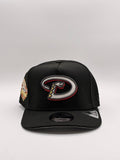 NEW ERA A-FRAMES Diamond NEGRO CONTORNO ROJO
