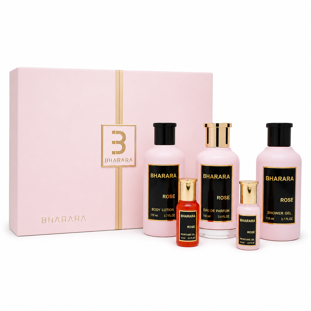 SET BHARARA ROSE 5PC 3.4OZ EDP
