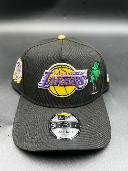 9Forty Edicion LAKERS LA negro palmas