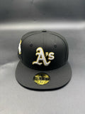 New Era Edicion Oakland Contorno Dorado