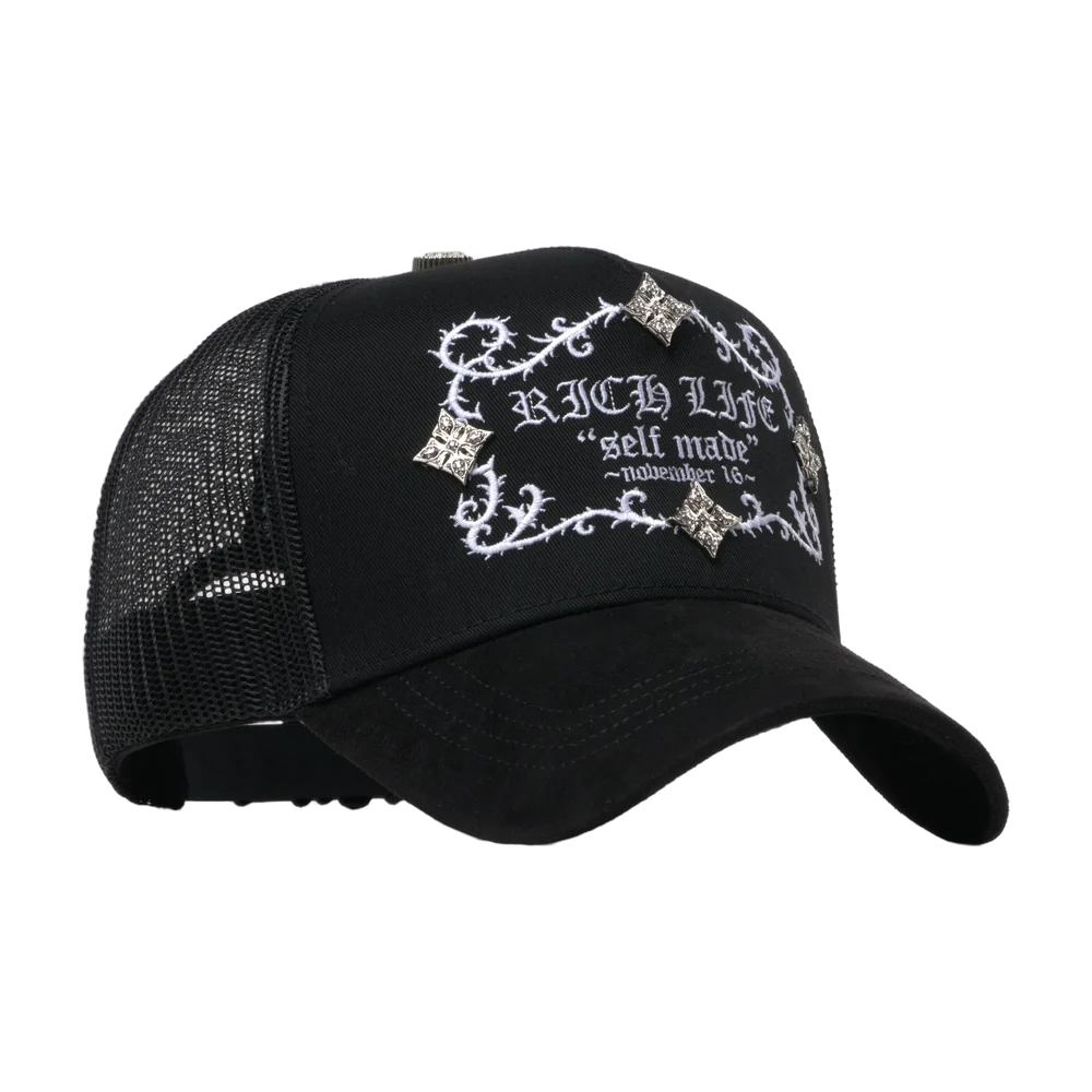 GORRA BARBAS HATS RICH LIFE NEGRA