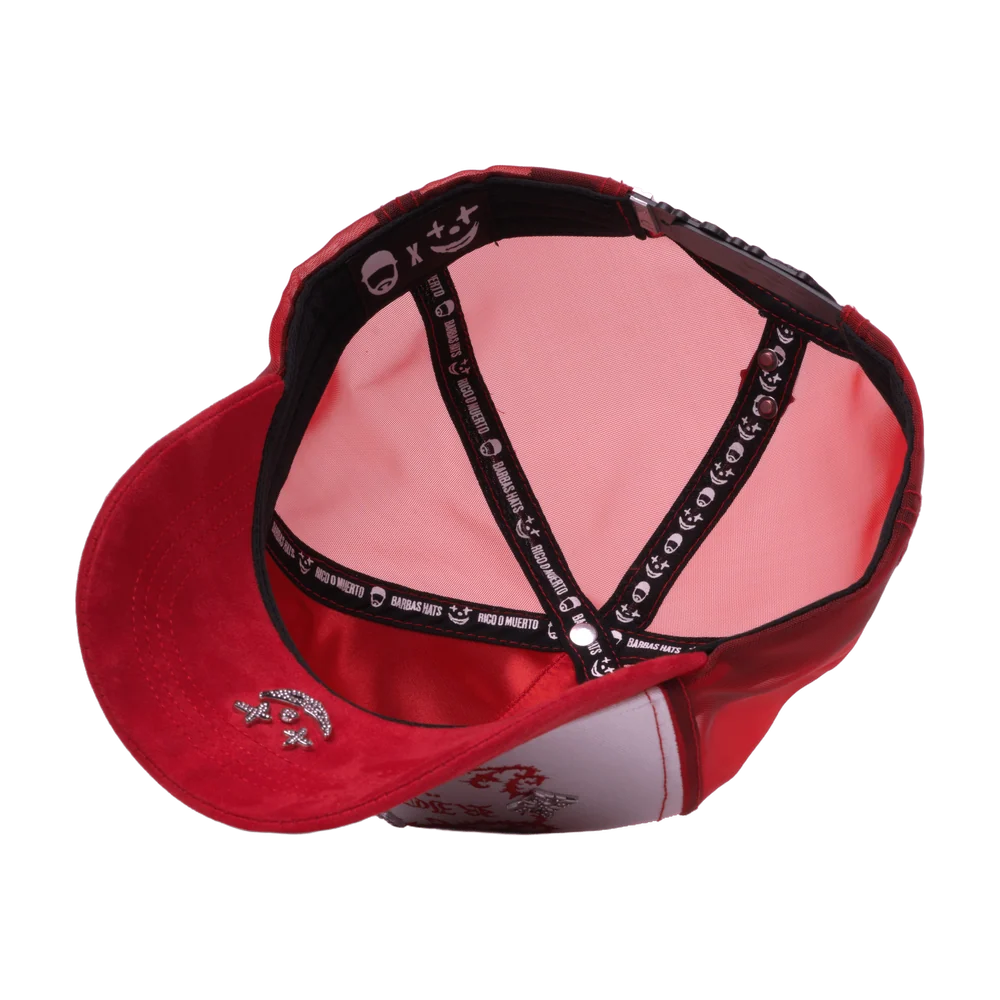 GORRA BARBAS HATS RICH LIFE ROJA