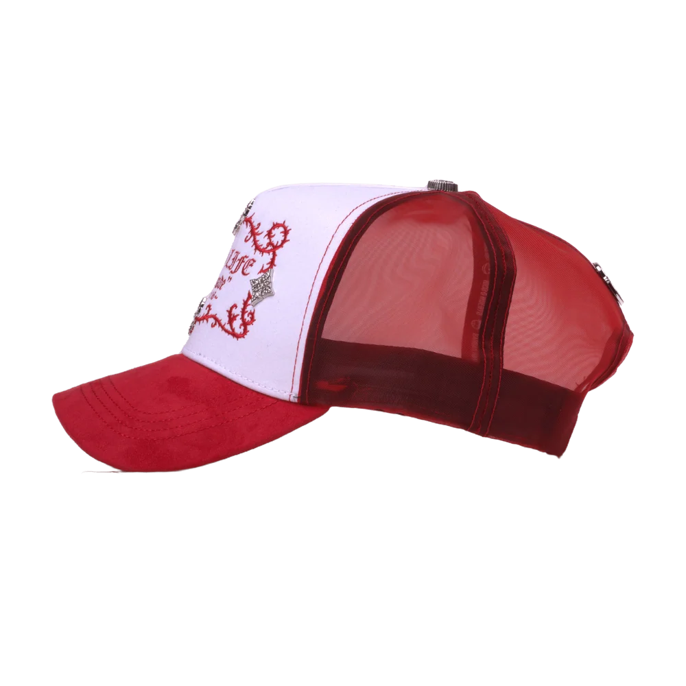 GORRA BARBAS HATS RICH LIFE ROJA