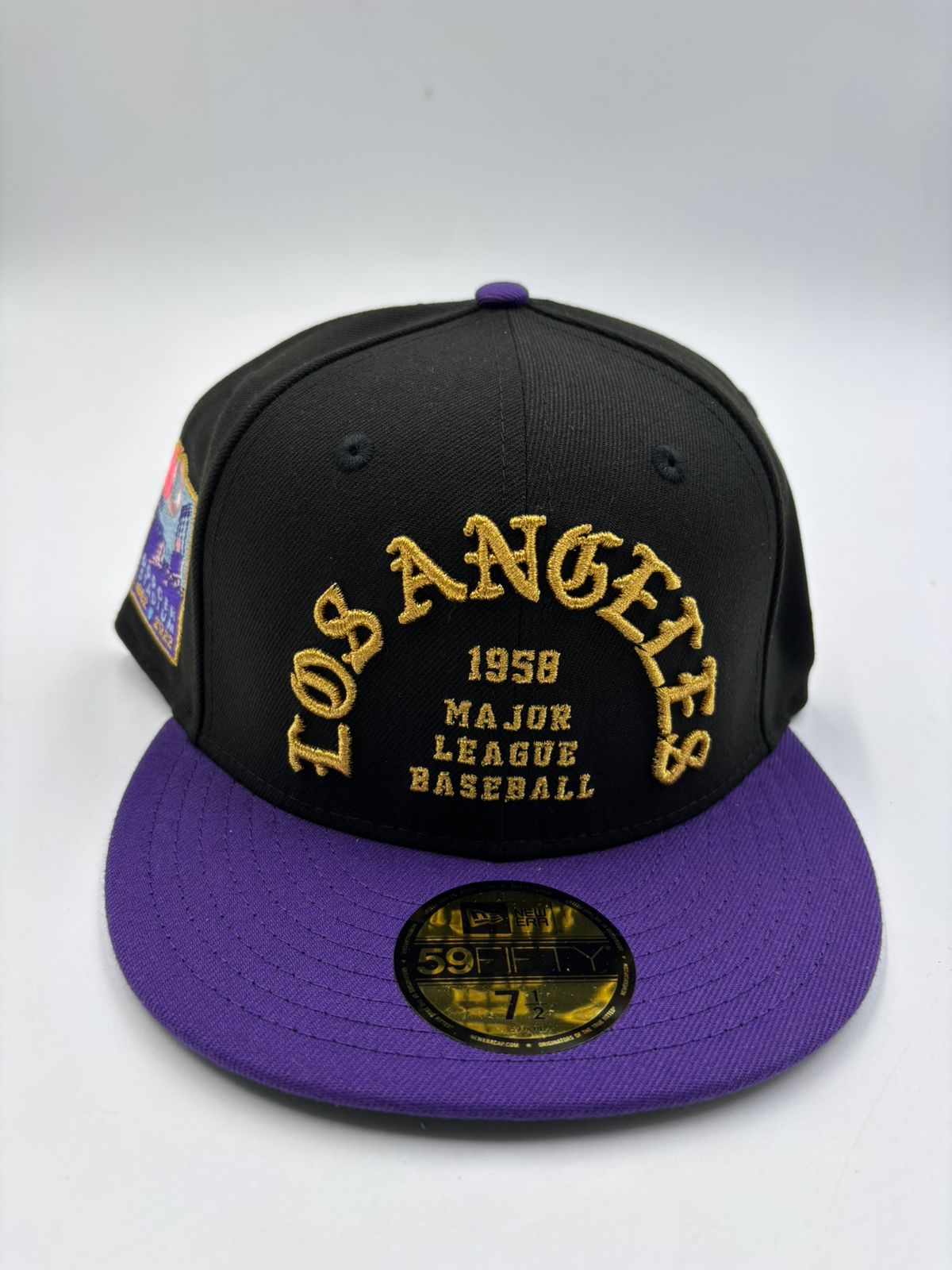 NEW ERA EDICION  LOS ANGELES MORADO NEGRO