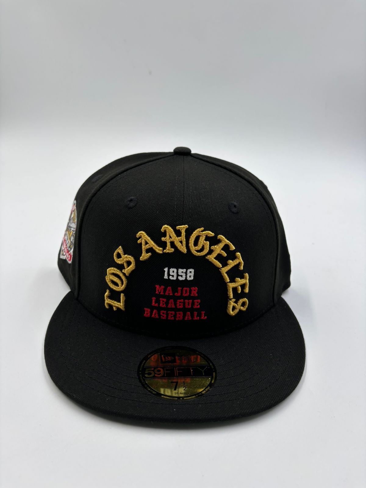 NEW ERA EDICION LOS ANGELES NEGRO DORADO