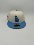New Era Edicion LA Beige Azul Cielo 1