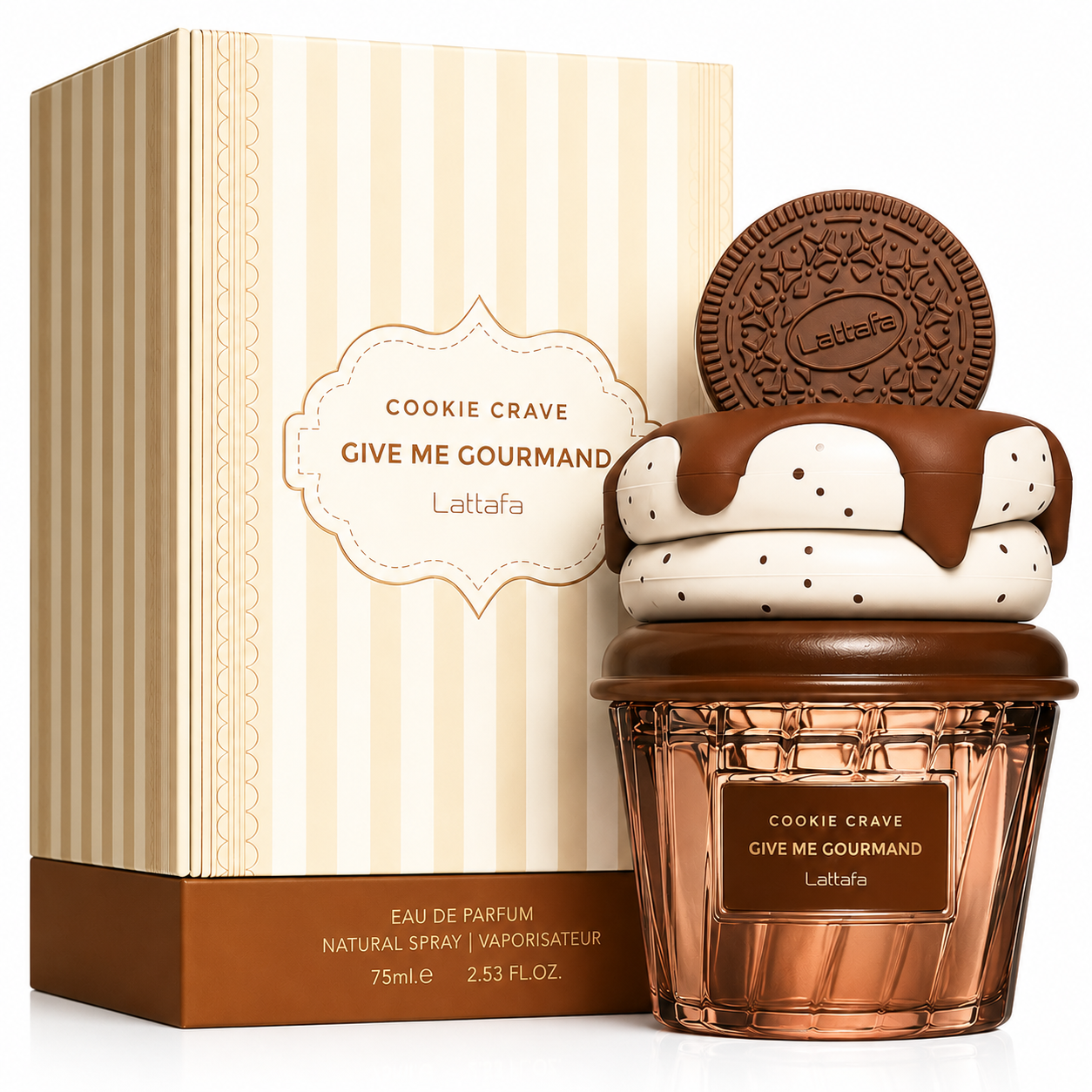LATTAFA GIVE ME GOURMAND COOKIE CRAVE 2.53OZ EDP