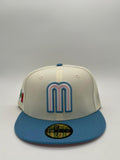 New Era Edicion MX Beige Azul Cielo