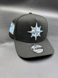NEW ERA A-FRAME seattle 40anns negro azul