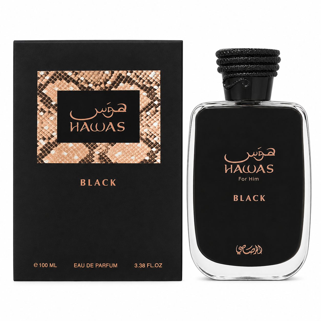 M RASASI HAWAS BLACK 3.4OZ EDP