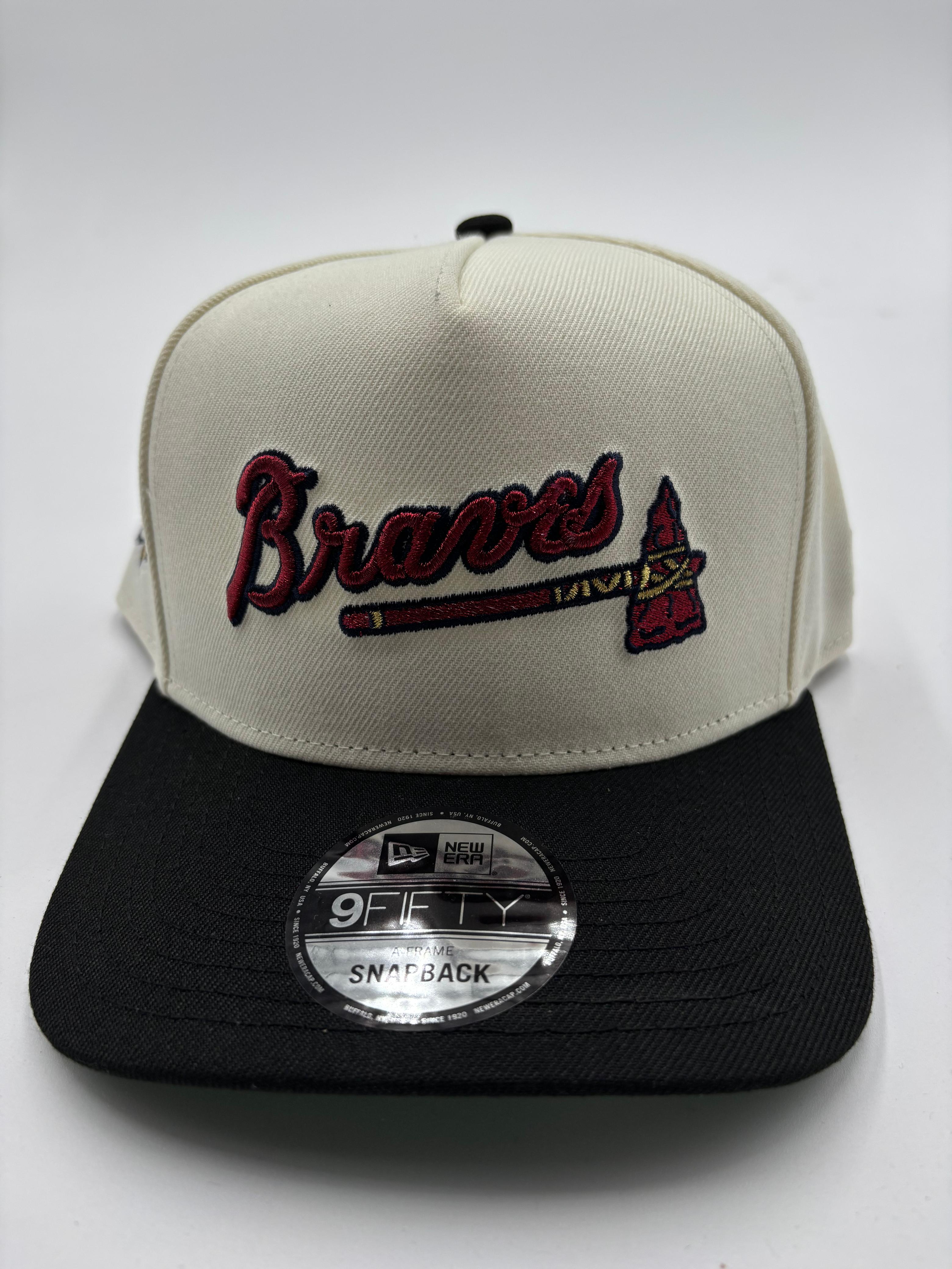 New Era A-FRAME Braves Beige Negro