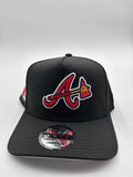 New Era A-FRAME Atlanta Negro Rojo